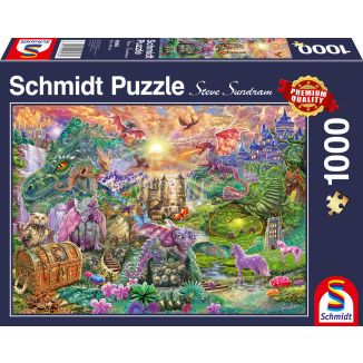 Verzaubertes Drachenland, 1.000 Teile Puzzle