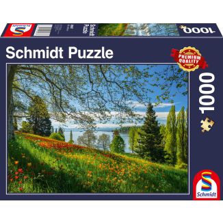 Frühlingsallee zur Tulpenblüte, Insel Mainau, 1.000 Teile Puzzle