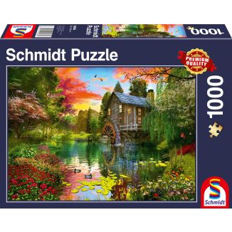 Die Wassermühle, 1.000 Teile Puzzle