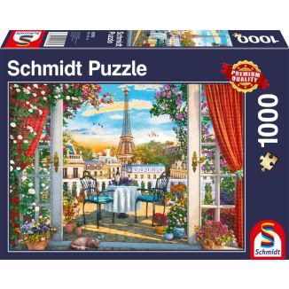 Terrasse in Paris, 1.000 Teile Puzzle