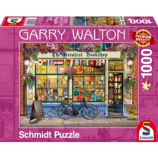 Vorderseite der Verpackung vom Artikel 59604, Garry Walton: Buchhandlung, 1.000 Teile Puzzle