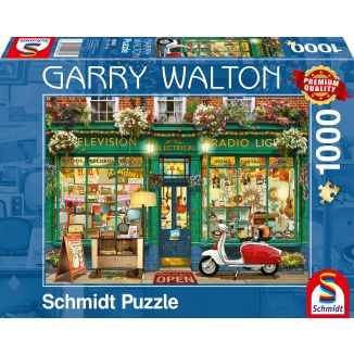 Vorderseite der Verpackung vom Artikel 59605, Garry Walton: Elektronik-Shop, 1.000 Teile Puzzle