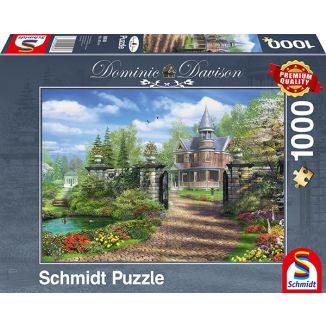 Vorderseite der Verpackung vom Artikel 59618, Dominic Davison: Idyllisches Landgut, 1.000 Teile Puzzle