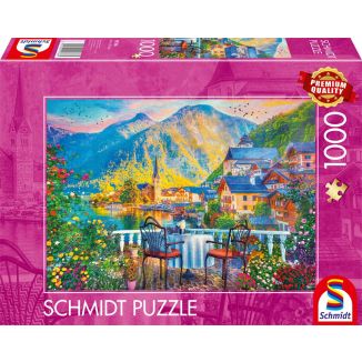 Vorderseite der Verpackung vom Artikel 59766, Malerisches Hallstatt, 1.000 Teile Puzzle