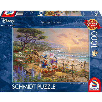 Thomas Kinkade Studios: Disney Dreams Collection - Donald and Daisy A Duck Day Afternoon, 1.000 Teile Puzzle