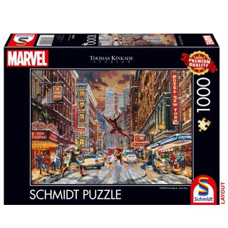 Thomas Kinkade Studios: MARVEL, Deadpool – Snow Day, 1.000 Teile Puzzle