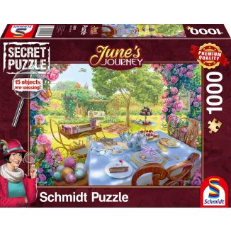 June's Journey: Tee im Garten, 1.000 Teile Puzzle