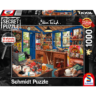Steve Read:  Secret Puzzle - Vaters Werkstatt, 1.000 Teile Puzzle
