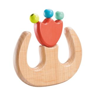 TULIP'S GARDEN by SELECTA® Babywelt: Greifling Tulpe aus Holz, 9,5 cm