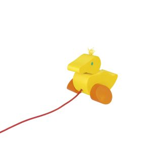 Spielmaterial vom Artikel 62001, Karla, Nachzieh-Ente, 10 cm
