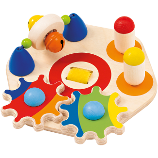 Weiteres Spielmaterial vom Artikel 62036, Minitivity, Motorikspielzeug aus Holz, 14 cm
