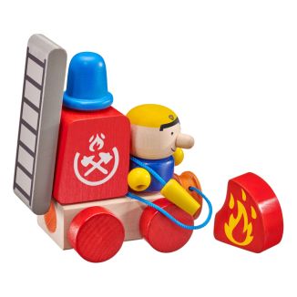 Spielmaterial vom Artikel 62077, Klettini® Feuerwehr, Klett-Stapelspielzeug