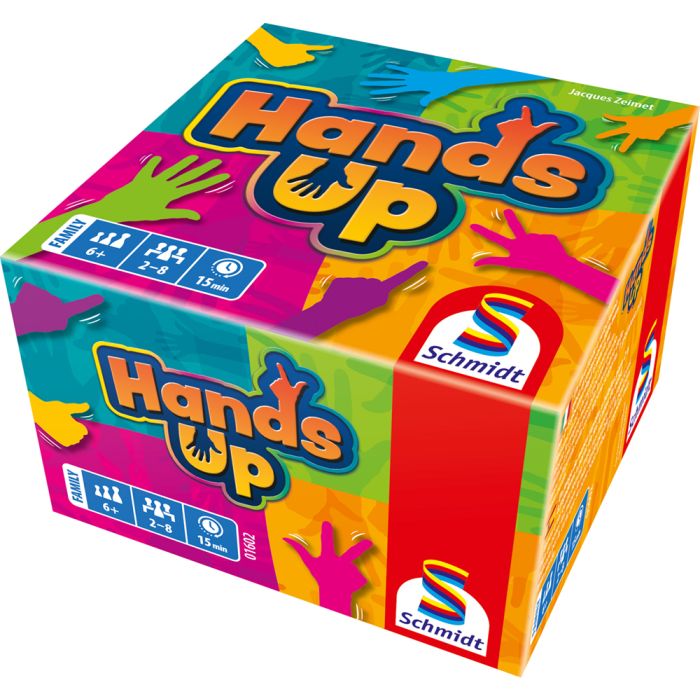 Vorderseite der Verpackung vom Artikel 01602, Hands Up, Kartenspiel Vorderseite der Verpackung vom Artikel 01602, Hands Up, Kartenspiel