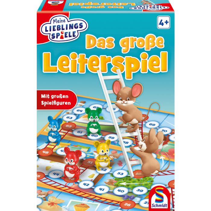 Vorderseite der Verpackung vom Artikel 40553, Meine Lieblingsspiele: Das große Leiterspiel, Kinderspiel Vorderseite der Verpackung vom Artikel 40553, Meine Lieblingsspiele: Das große Leiterspiel, Kinderspiel