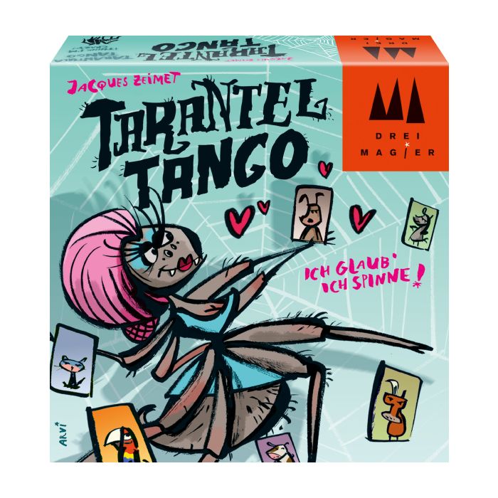 Vorderseite der Verpackung vom Artikel 40851, Drei Magier®: Tarantel Tango, Kartenspiel Vorderseite der Verpackung vom Artikel 40851, Drei Magier®: Tarantel Tango, Kartenspiel