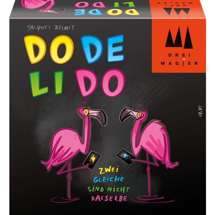 Vorderseite der Verpackung vom Artikel 40879, Drei Magier®: Dodelido, Kartenspiel Vorderseite der Verpackung vom Artikel 40879, Drei Magier®: Dodelido, Kartenspiel