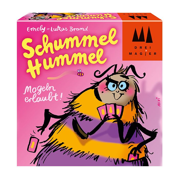 Vorderseite der Verpackung vom Artikel 40881, Drei Magier®: Schummel Hummel, Kartenspiel Vorderseite der Verpackung vom Artikel 40881, Drei Magier®: Schummel Hummel, Kartenspiel