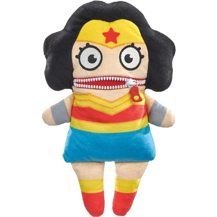 Vorderseite des Plüschartikel 42552, DC Super Hero: Sorgenfresser, Wonder Woman, 29 cm Vorderseite des Plüschartikel 42552, DC Super Hero: Sorgenfresser, Wonder Woman, 29 cm