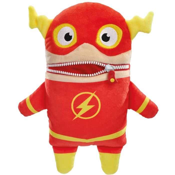 Vorderseite des Plüschartikel 42553, DC Super Hero: Sorgenfresser, The Flash, 29 cm Vorderseite des Plüschartikel 42553, DC Super Hero: Sorgenfresser, The Flash, 29 cm