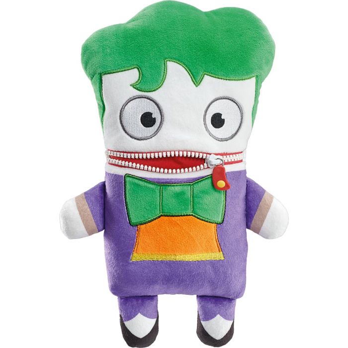 Vorderseite des Plüschartikel 42554, DC Super Hero: Sorgenfresser, Joker, 32 cm, Plüsch, Vorderseite des Plüschartikel 42554, DC Super Hero: Sorgenfresser, Joker, 32 cm, Plüsch,