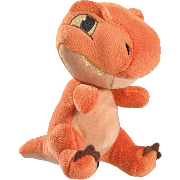 Vorderseite des Plüschartikel 42755, Jurassic World: T-Rex, 15 cm, Plüschfigur Vorderseite des Plüschartikel 42755, Jurassic World: T-Rex, 15 cm, Plüschfigur