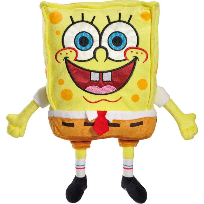 Vorderseite des Plüschartikel 42843, SpongeBob Schwammkopf: SpongeBob, 28 cm, Plüsch