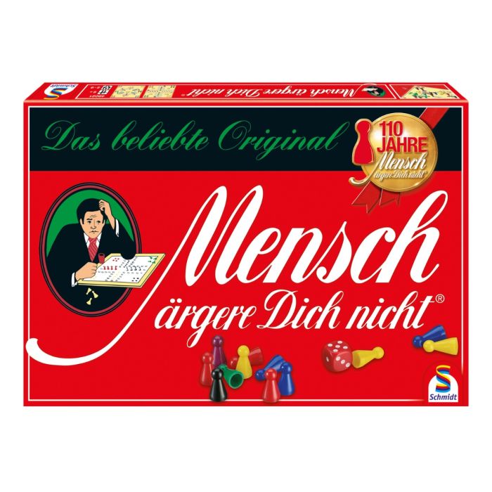 Verpackungsvorderseite aus einem anderen Blickwinkel vom Artikel 49021, Mensch ärgere Dich nicht®: Standardausgabe, Familienspiel Verpackungsvorderseite aus einem anderen Blickwinkel vom Artikel 49021, Mensch ärgere Dich nicht®: Standardausgabe, Familienspiel