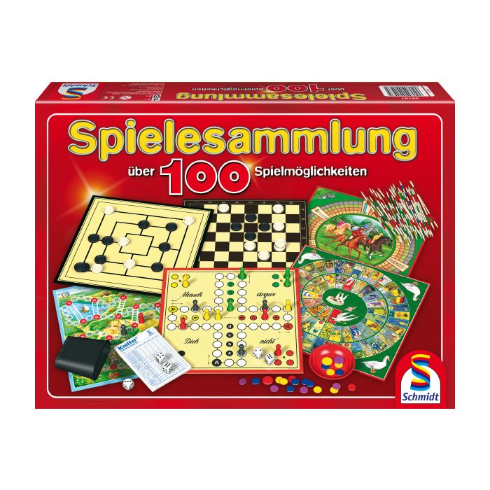 Verpackungsvorderseite aus einem anderen Blickwinkel vom Artikel 49147, Spielesammlung - 100 Spielmöglichkeiten