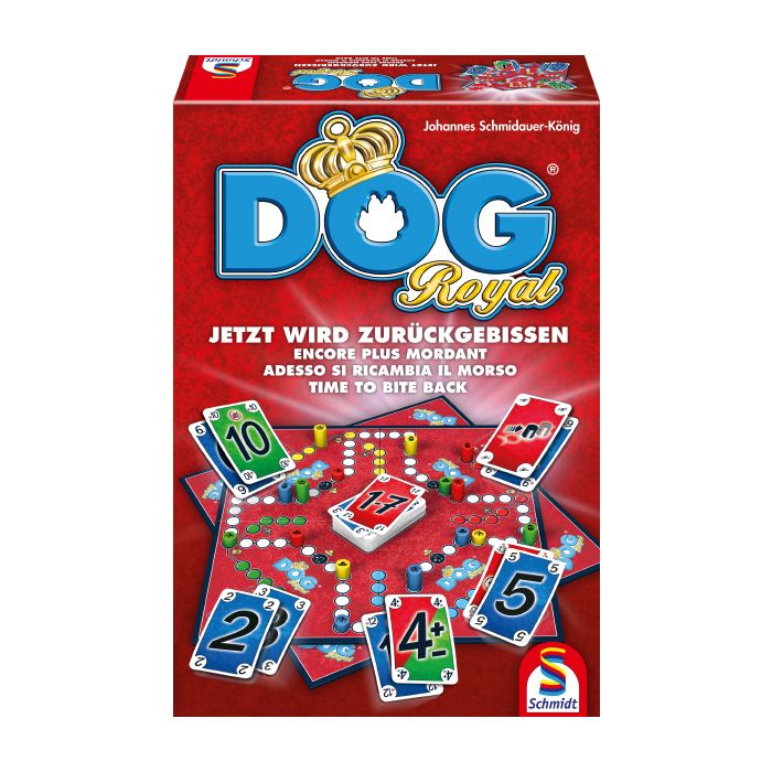 Verpackungsvorderseite aus einem anderen Blickwinkel vom Artikel 49267, DOG® Royal, Familienspiel Verpackungsvorderseite aus einem anderen Blickwinkel vom Artikel 49267, DOG® Royal, Familienspiel
