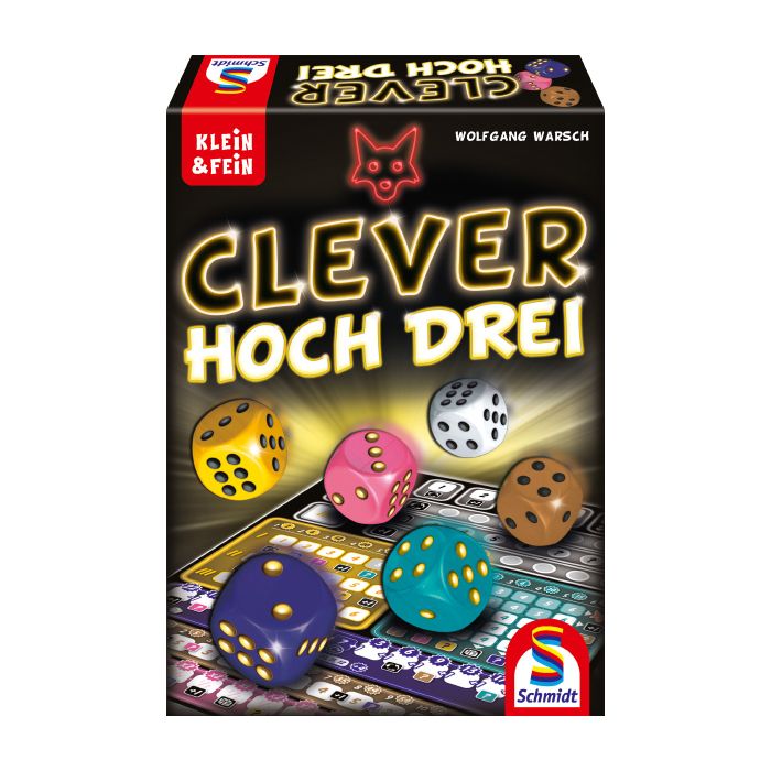 Vorderseite der Verpackung vom Artikel 49384, Clever hoch Drei Vorderseite der Verpackung vom Artikel 49384, Clever hoch Drei