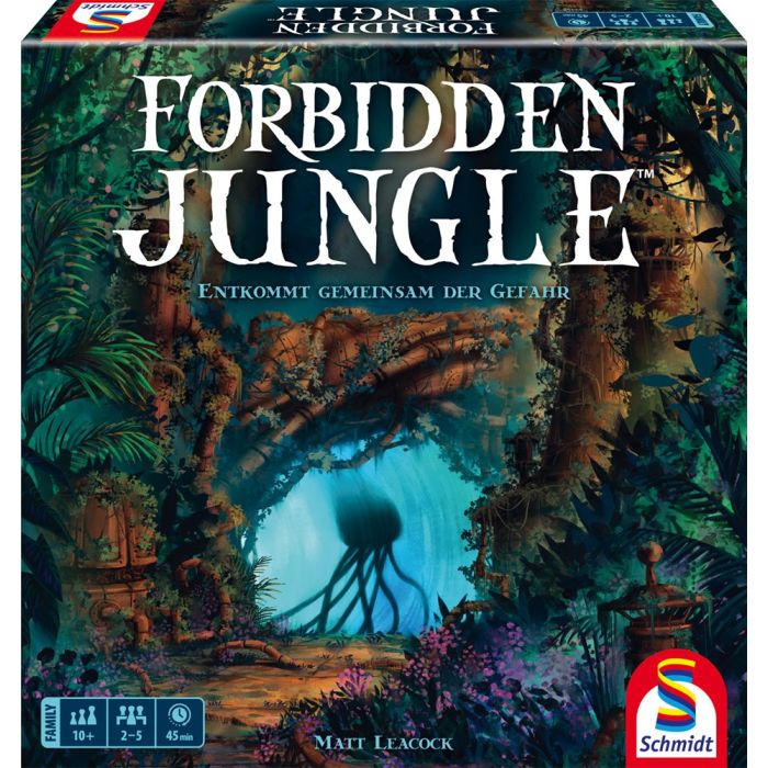 Vorderseite der Verpackung vom Artikel 49458, Forbidden Jungle™, Familienspiel Vorderseite der Verpackung vom Artikel 49458, Forbidden Jungle™, Familienspiel
