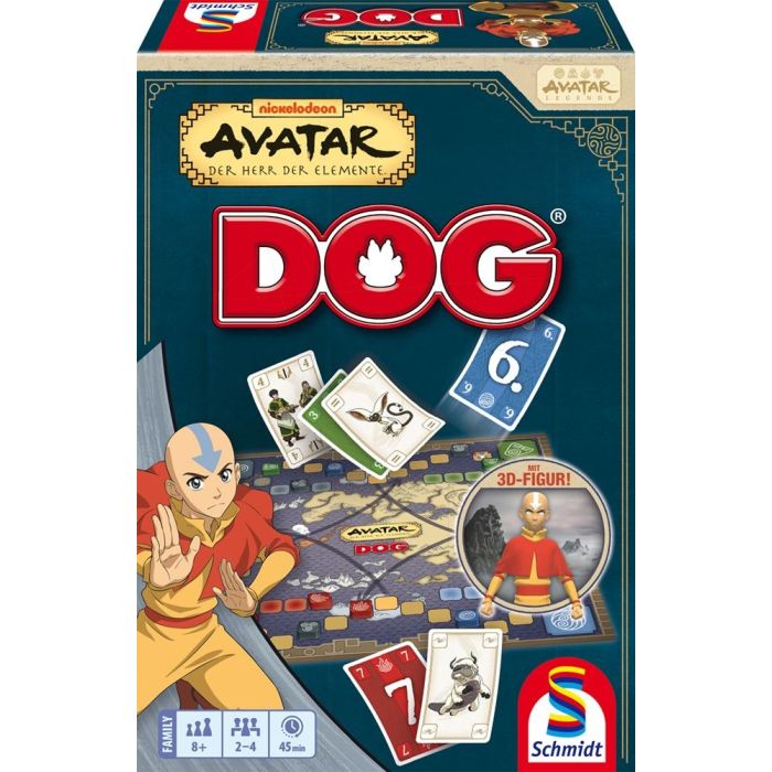 Vorderseite der Verpackung vom Artikel 49462, DOG® Avatar der Herr der Elemente, Familienspiel Vorderseite der Verpackung vom Artikel 49462, DOG® Avatar der Herr der Elemente, Familienspiel