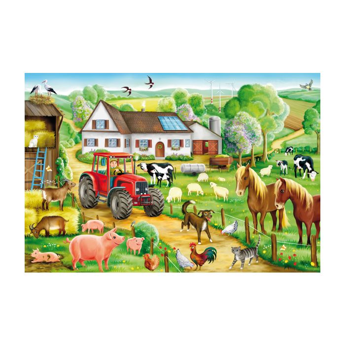 Schmidt Spiele Puzzle 'Auf Dem Bauernhof' | 2x26 Teile Für Kinder Ab 3 Jahren