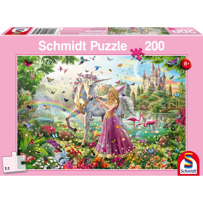 Vorderseite der Verpackung vom Artikel 56197, Schöne Fee im Zauberwald, 200 Teile Kinderpuzzle