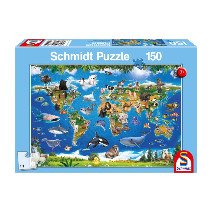 Vorderseite der Verpackung vom Artikel 56355, Lococo Tierwelt, 150 Teile Kinderpuzzle