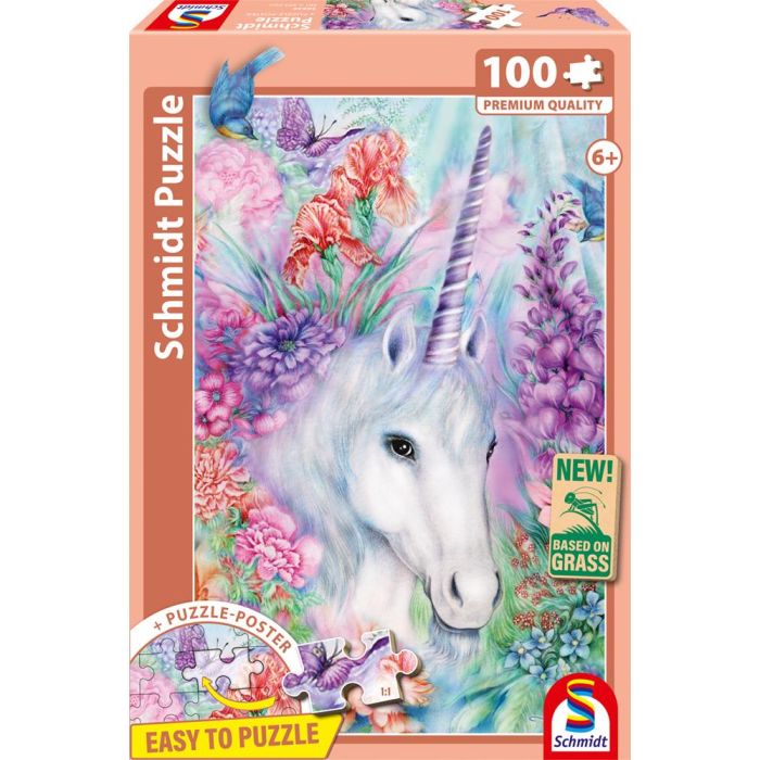 Vorderseite der Verpackung vom Artikel 56530, Sanfte Einhornschönheit, 100 Teile, Eco-Friendly, Gras Kinderpuzzle Vorderseite der Verpackung vom Artikel 56530, Sanfte Einhornschönheit, 100 Teile, Eco-Friendly, Gras Kinderpuzzle