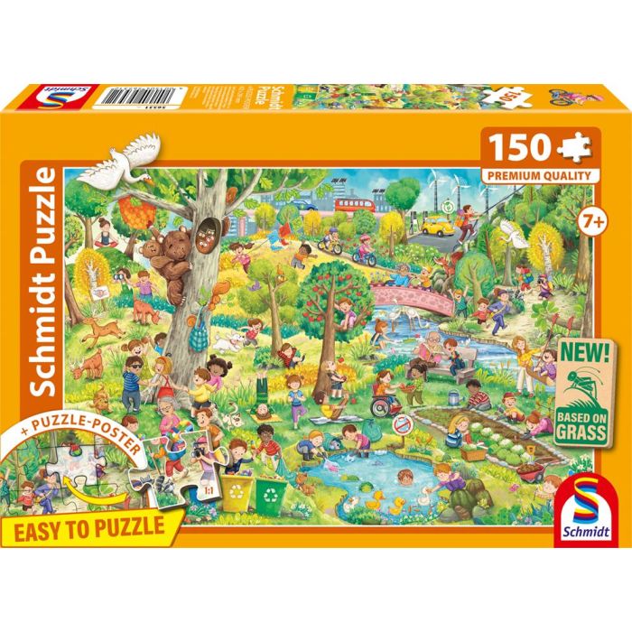 Vorderseite der Verpackung vom Artikel 56531, Spiel, Spaß und Umweltschutz, 150 Teile, Eco-Friendly, Gras Kinderpuzzle Vorderseite der Verpackung vom Artikel 56531, Spiel, Spaß und Umweltschutz, 150 Teile, Eco-Friendly, Gras Kinderpuzzle