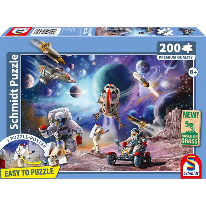 Vorderseite der Verpackung vom Artikel 56539, Weltraummission, 200 Teile, Eco-Friendly Gras Kinderpuzzle Vorderseite der Verpackung vom Artikel 56539, Weltraummission, 200 Teile, Eco-Friendly Gras Kinderpuzzle