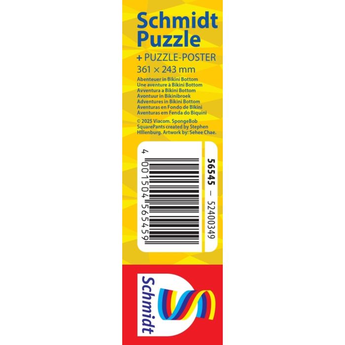 Educa Spongebob Puzzle-Set - 2 X 48 Teile, Für Kinder Ab 3 Jahren