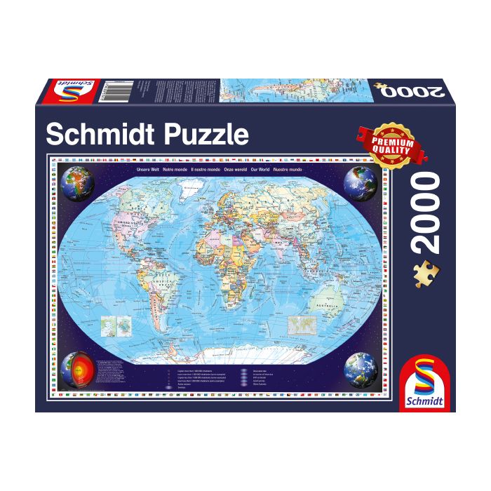 Verpackungsvorderseite aus einem anderen Blickwinkel vom Artikel 57041, Unsere Welt, 2.000 Teile Puzzle Verpackungsvorderseite aus einem anderen Blickwinkel vom Artikel 57041, Unsere Welt, 2.000 Teile Puzzle