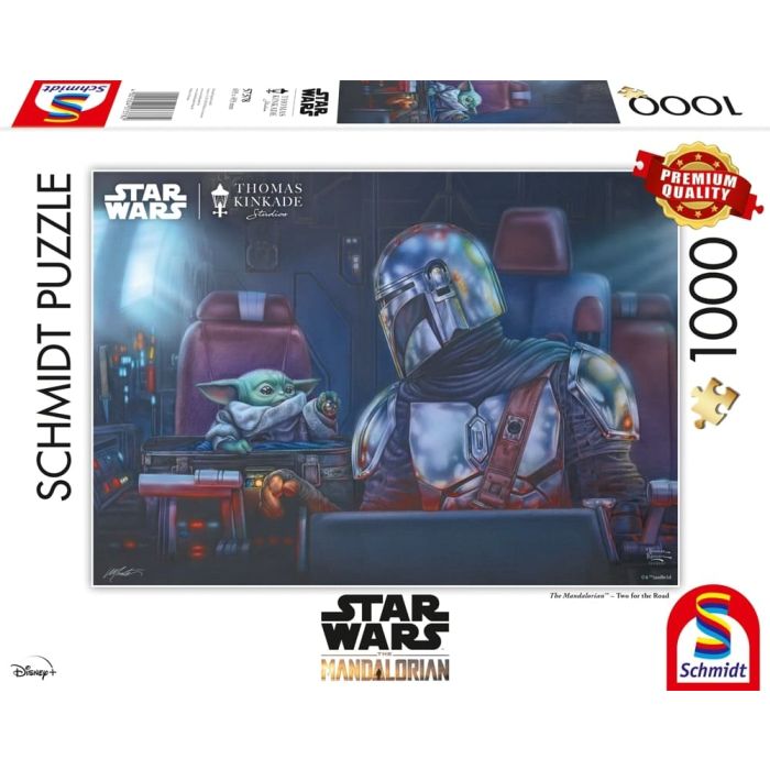 Vorderseite der Verpackung vom Artikel 57378, Thomas Kinkade Studios: Star Wars The Mandalorian™ – Two for the Road, 1.000 Teile Puzzle Vorderseite der Verpackung vom Artikel 57378, Thomas Kinkade Studios: Star Wars The Mandalorian™ – Two for the Road, 1.000 Teile Puzzle