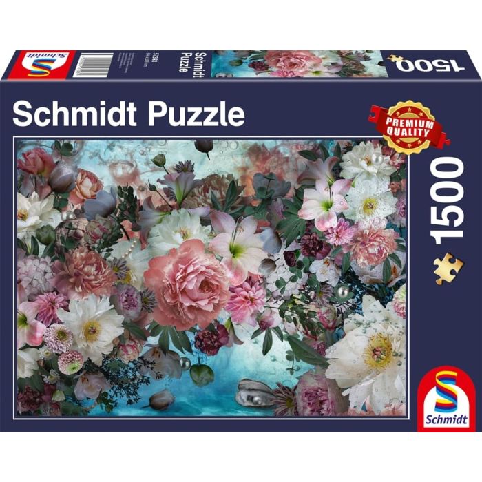Vorderseite der Verpackung vom Artikel 57393, Aquascape – Blumen unter Wasser, 1.500 Teile Puzzle Vorderseite der Verpackung vom Artikel 57393, Aquascape – Blumen unter Wasser, 1.500 Teile Puzzle