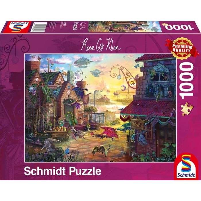 Vorderseite der Verpackung vom Artikel 57584, Rose Cat Khan: Drachenpost, 1.000 Teile Puzzle Vorderseite der Verpackung vom Artikel 57584, Rose Cat Khan: Drachenpost, 1.000 Teile Puzzle