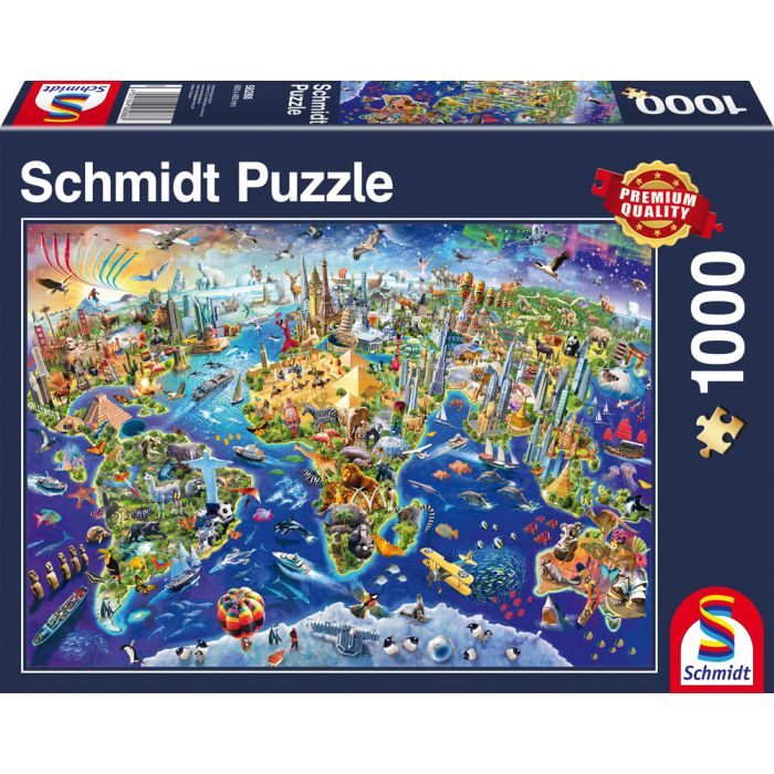 Vorderseite der Verpackung vom Artikel 58288, Entdecke unsere Welt, 1.000 Teile Puzzle Vorderseite der Verpackung vom Artikel 58288, Entdecke unsere Welt, 1.000 Teile Puzzle