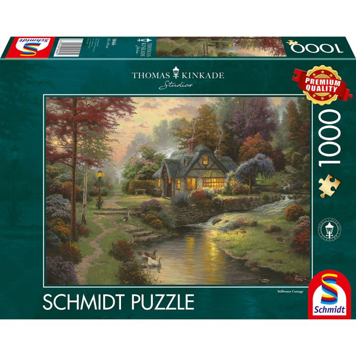 Vorderseite der Verpackung vom Artikel 58464, Thomas Kinkade Studios: Painter of Light - Friedliche Abendstimmung, 1.000 Teile Puzzle Vorderseite der Verpackung vom Artikel 58464, Thomas Kinkade Studios: Painter of Light - Friedliche Abendstimmung, 1.000 Teile Puzzle