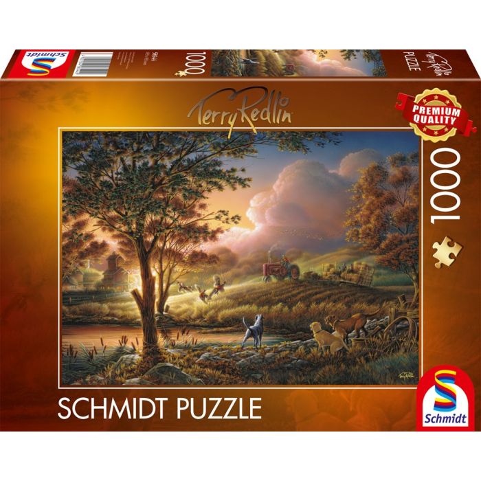 Vorderseite der Verpackung vom Artikel 58544, Terry Redlin: Sonnengold über reifen Feldern, 1.000 Teile Puzzle Vorderseite der Verpackung vom Artikel 58544, Terry Redlin: Sonnengold über reifen Feldern, 1.000 Teile Puzzle