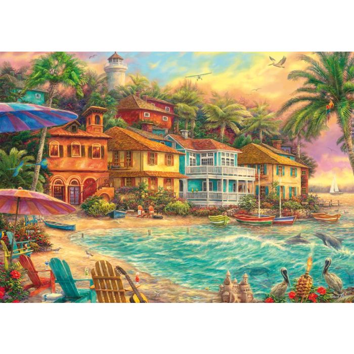 Schmidt Spiele 1000 Teile Puzzle „Inselzeit“ Von Chuck Pinson – Premium Puzzle Für Erwachsene Ab 12 Jahren