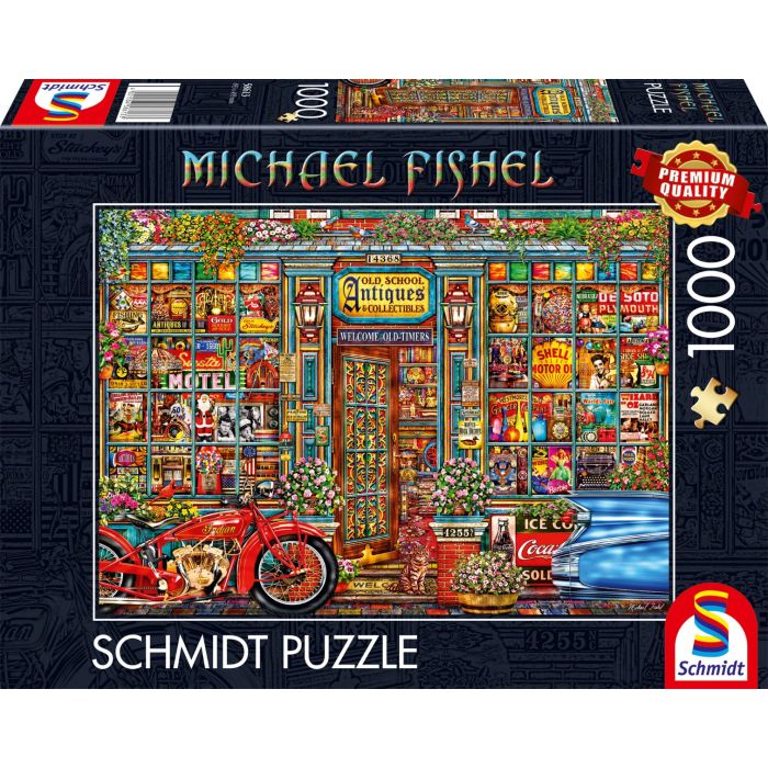 Vorderseite der Verpackung vom Artikel 58613, Michael Fishel: Schätze vergangener Zeiten, 1.000 Teile Puzzle Vorderseite der Verpackung vom Artikel 58613, Michael Fishel: Schätze vergangener Zeiten, 1.000 Teile Puzzle