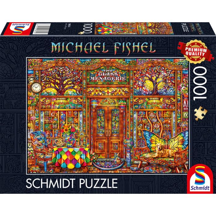 Vorderseite der Verpackung vom Artikel 58614, Michael Fishel: Glas-Menagerie, 1.000 Teile Puzzle Vorderseite der Verpackung vom Artikel 58614, Michael Fishel: Glas-Menagerie, 1.000 Teile Puzzle