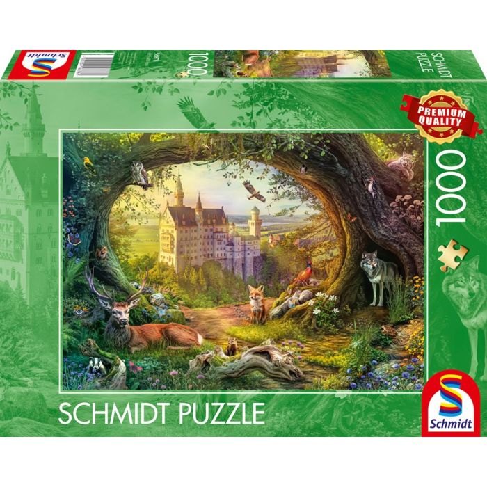 Vorderseite der Verpackung vom Artikel 58878, Märchenschloss und Waldzauber, 1.000 Teile Puzzle Vorderseite der Verpackung vom Artikel 58878, Märchenschloss und Waldzauber, 1.000 Teile Puzzle